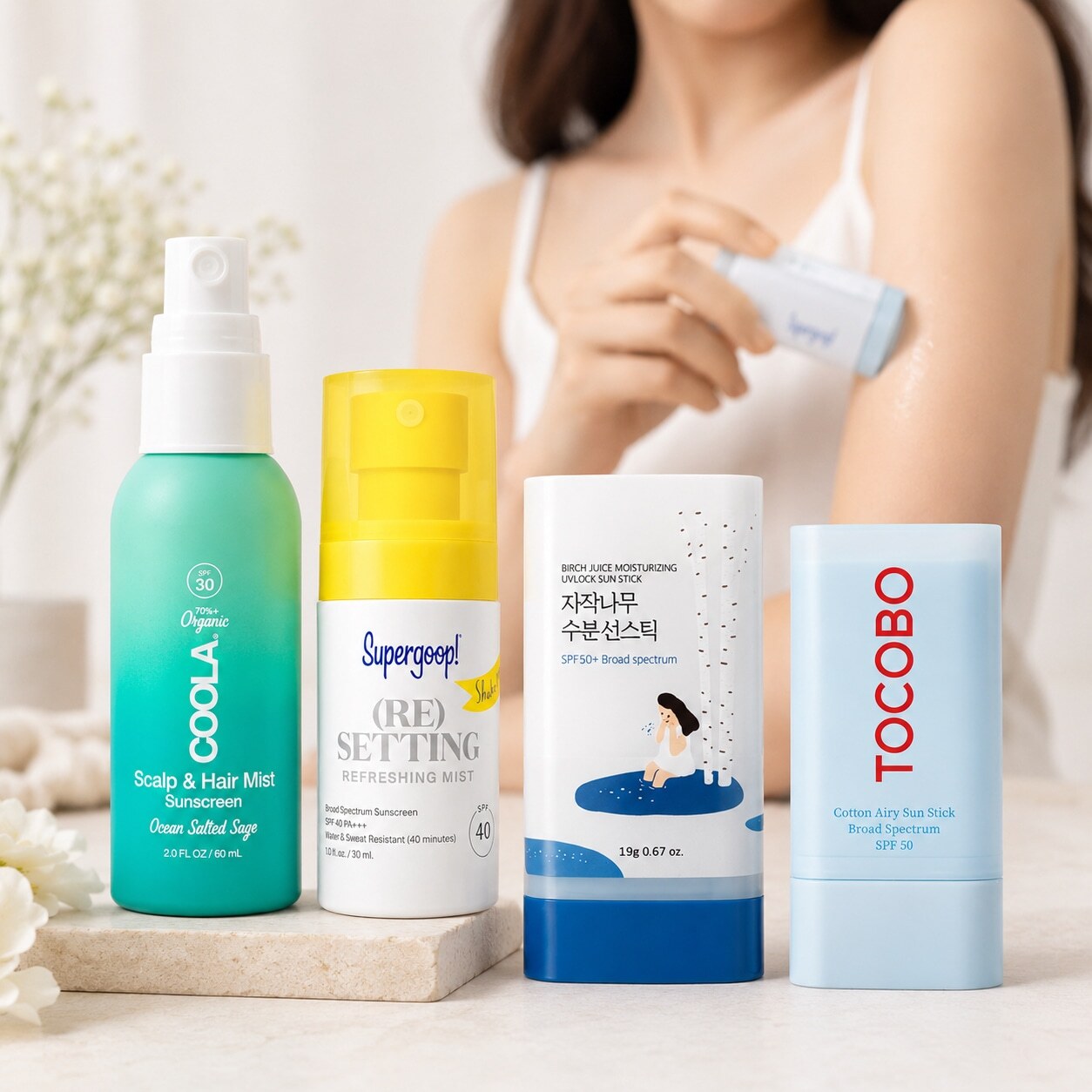 Sunscreen Sticks and Mists for Summer 2026: Reapplying SPF Over Makeup and Through Sweat